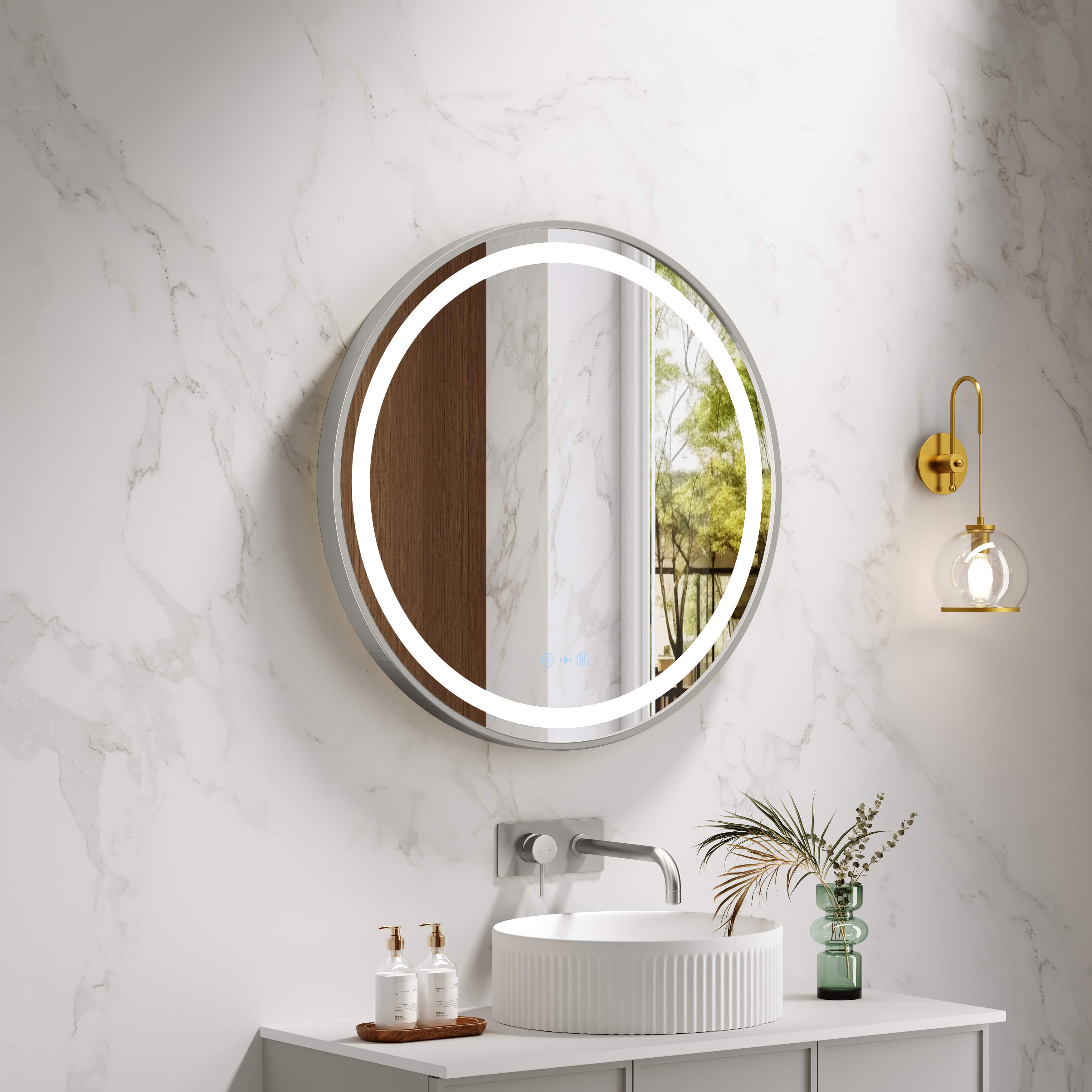Mercio Venus 900mm Round Framed LED Mirror