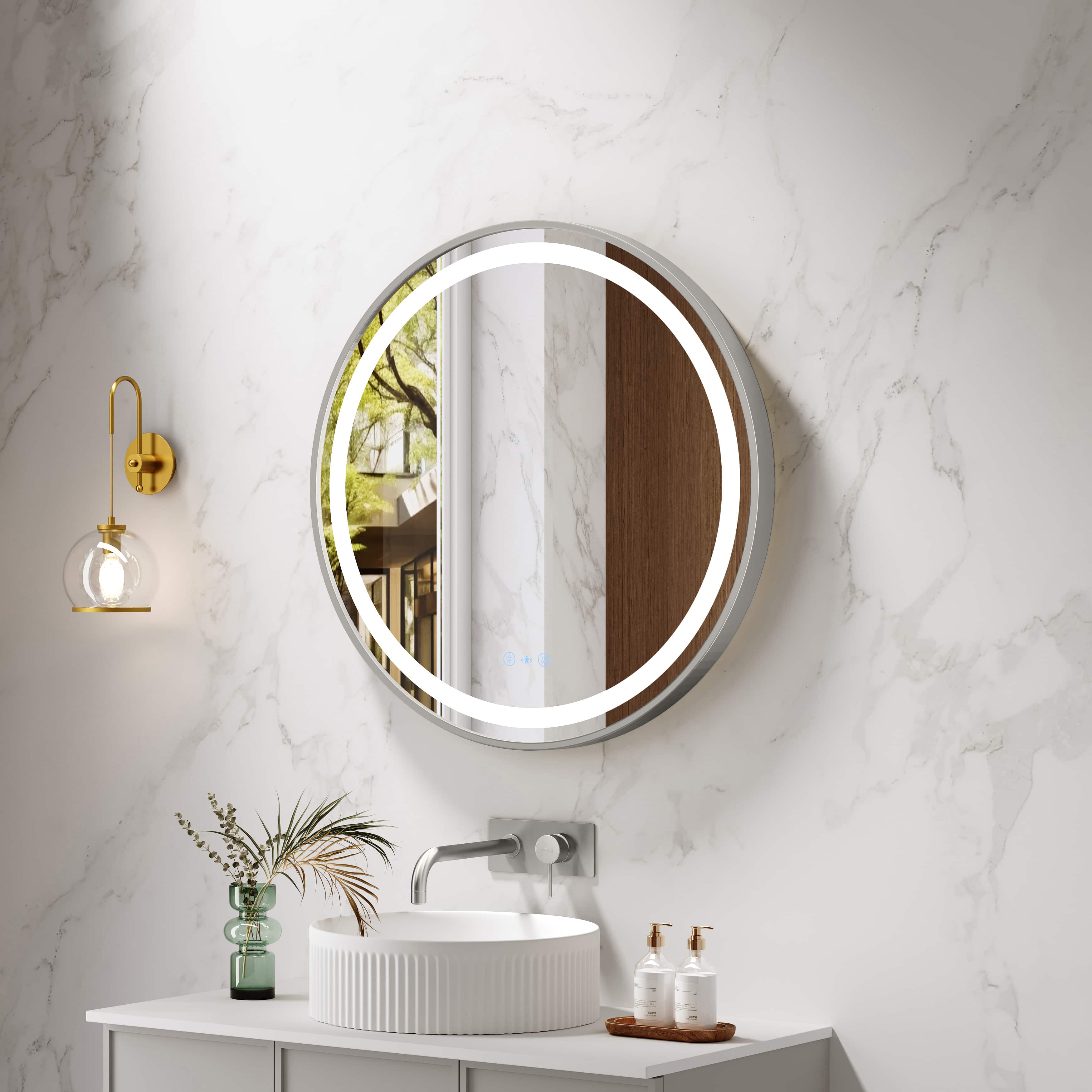 Mercio Venus 900mm Round Framed LED Mirror