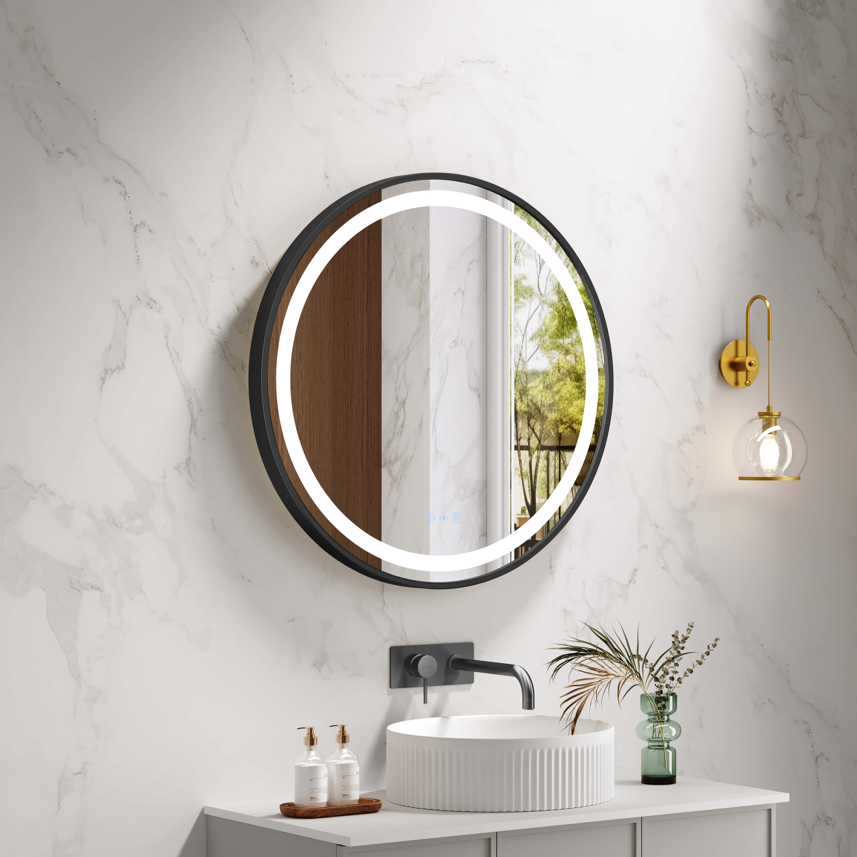 Mercio Venus 900mm Round Framed LED Mirror