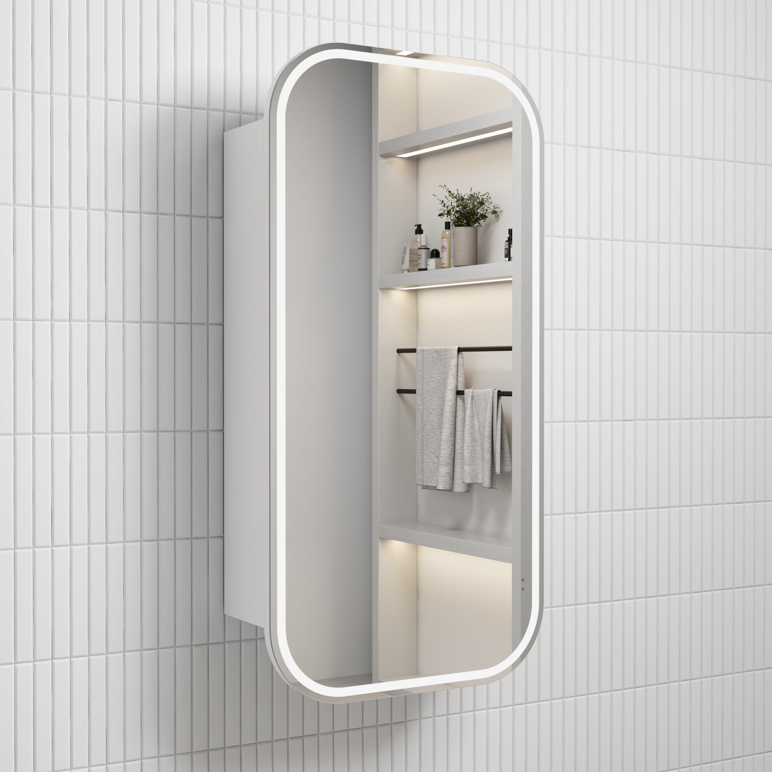 Aulic Vienna LED Frameless Shaving Cabinet