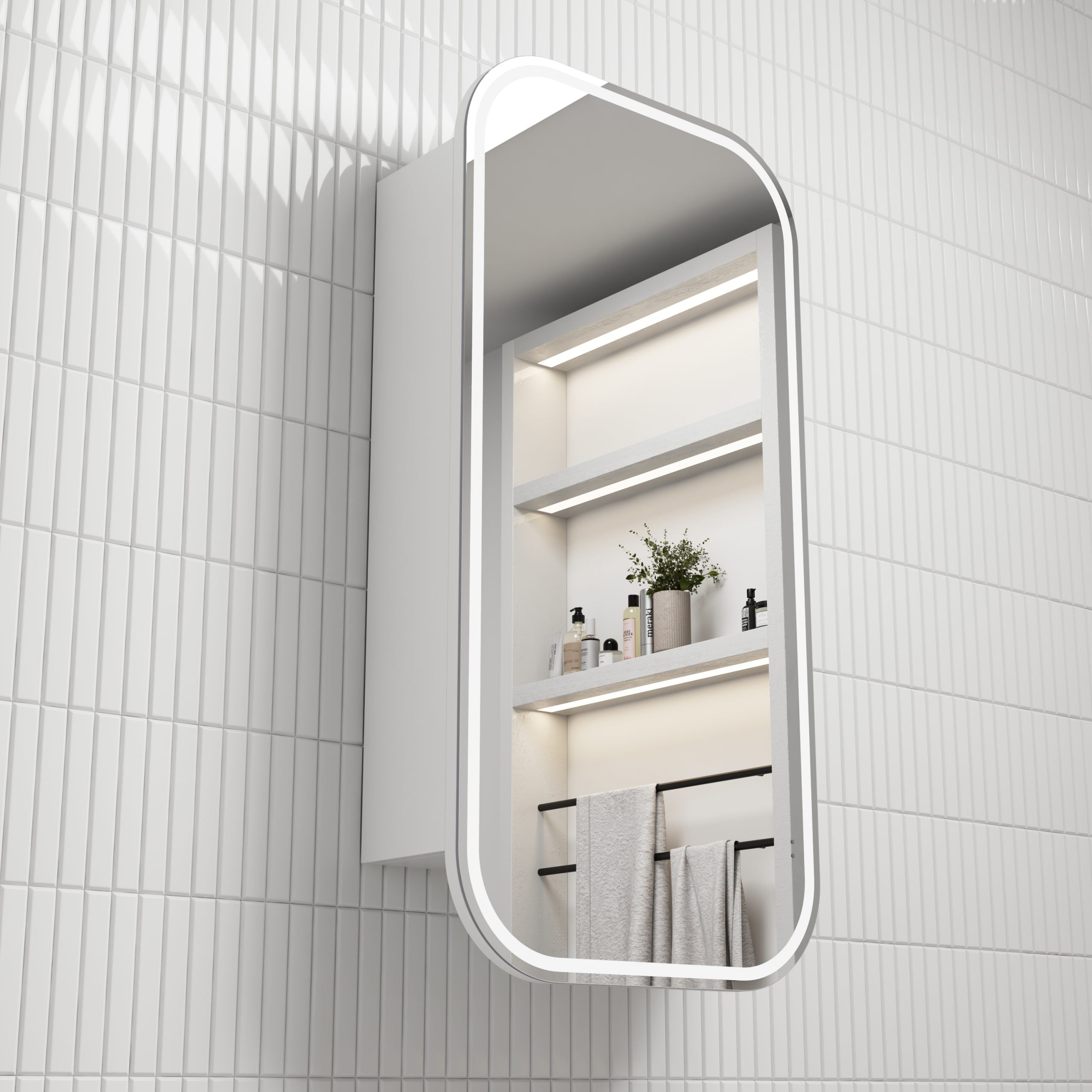 Aulic Vienna LED Frameless Shaving Cabinet