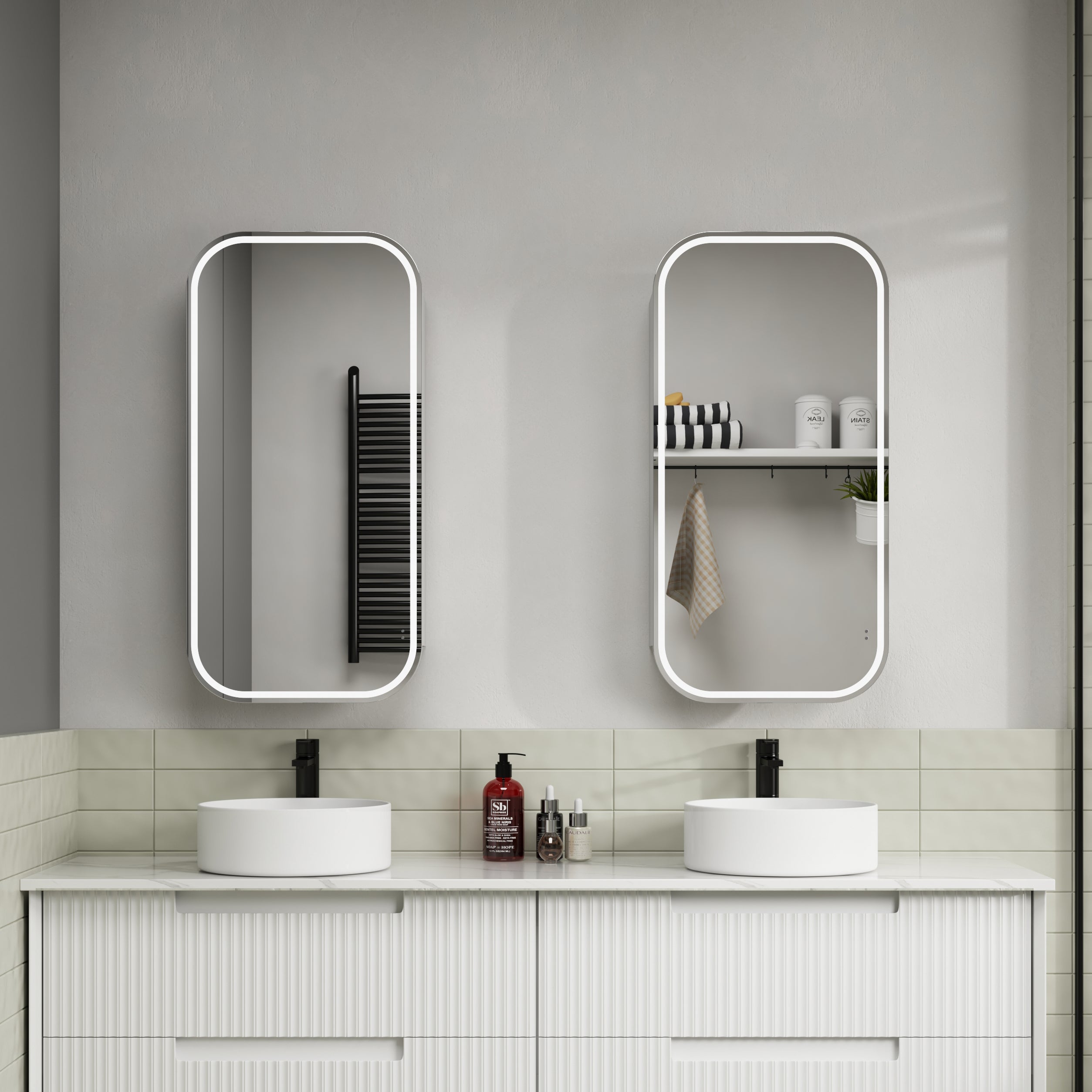Aulic Vienna LED Frameless Shaving Cabinet