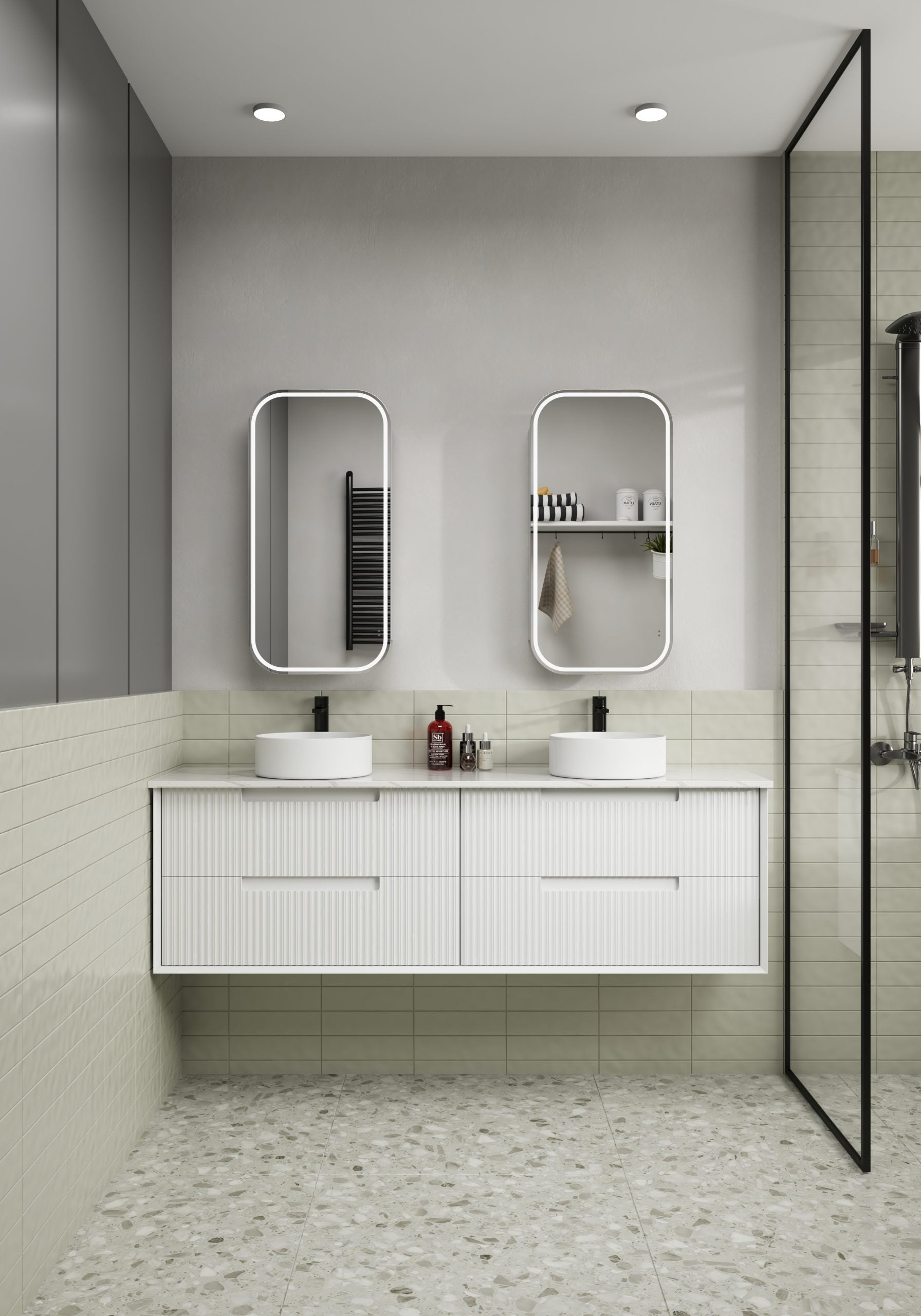 Aulic Vienna LED Frameless Shaving Cabinet