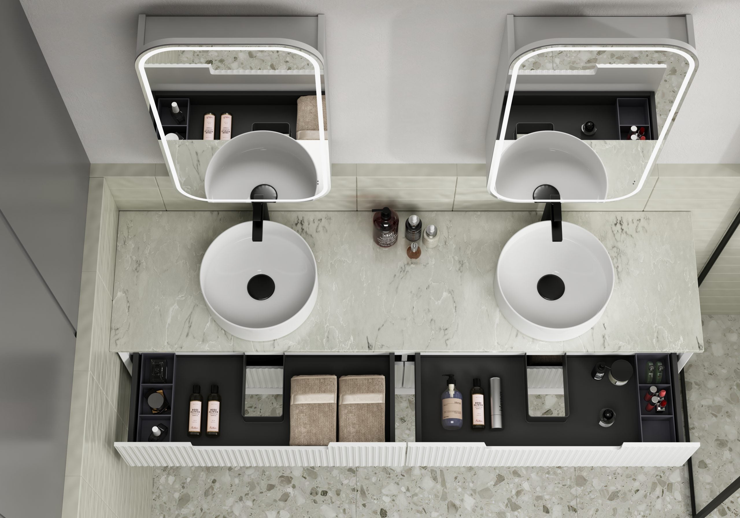 Aulic Vienna LED Frameless Shaving Cabinet