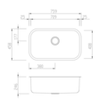 Oliveri Titan Single Bowl Sink Undermount TN890U