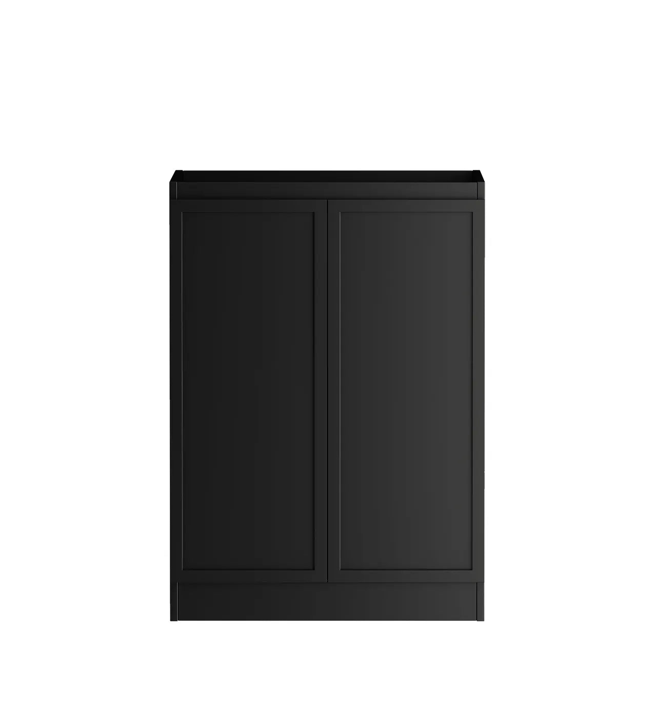 Otti Hampshire Black Base Laundry Cabinet with Stone Top & Sink 1060 x 600 x 900