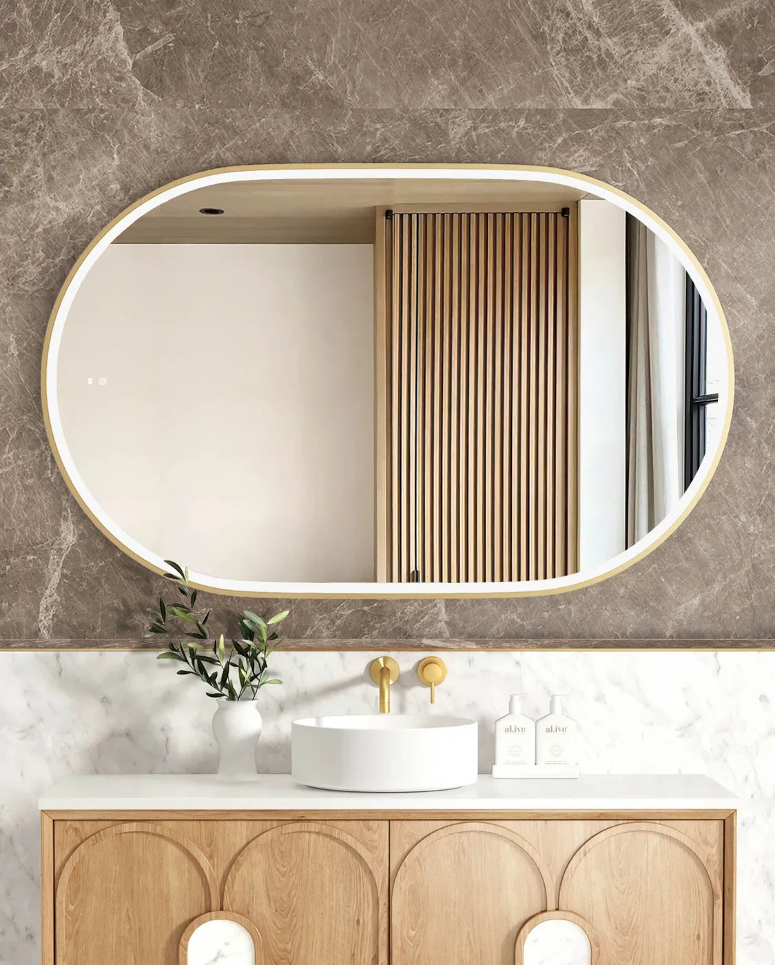 Otti LED Noosa Framed Mirror 1200 x 750mm