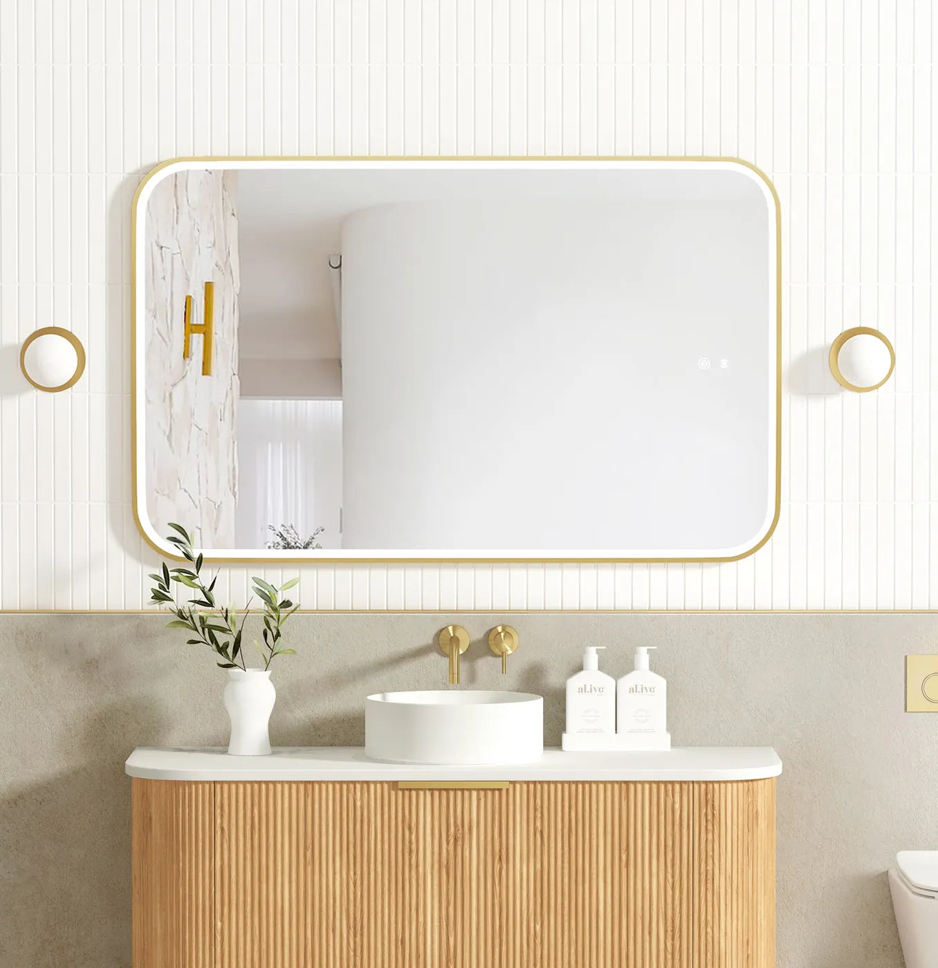 Otti LED Newport Framed Mirror 1200 x 750mm