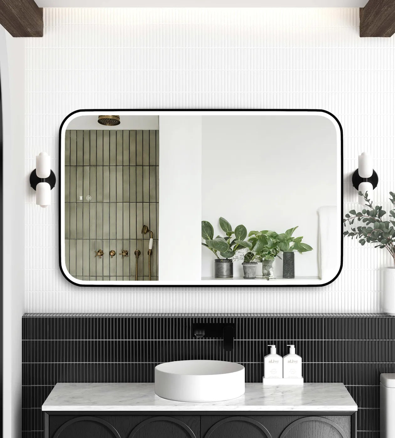 Otti LED Newport Framed Mirror 1200 x 750mm