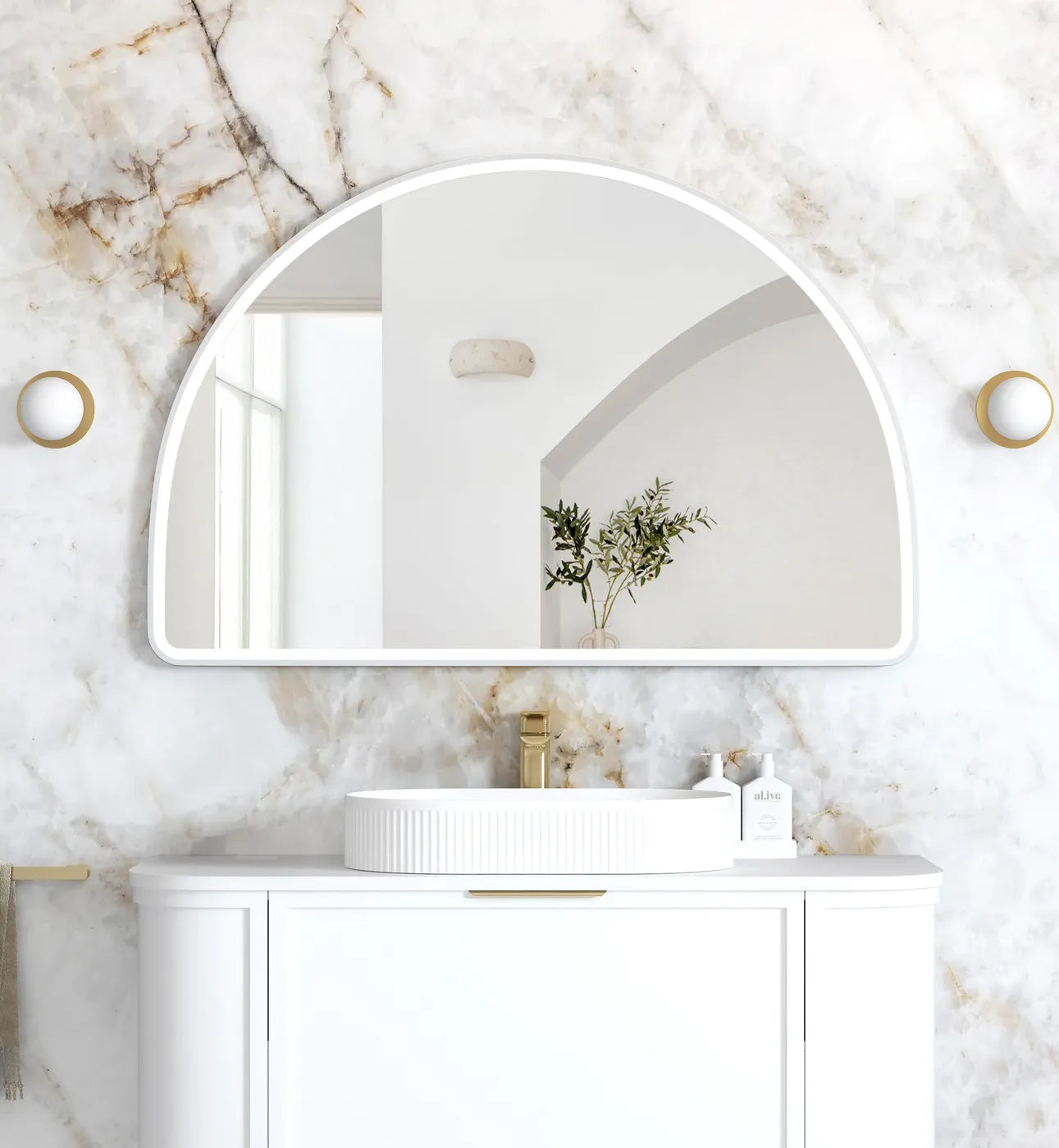 Otti LED Moonlight Archie Framed Mirror 800 x 1200mm