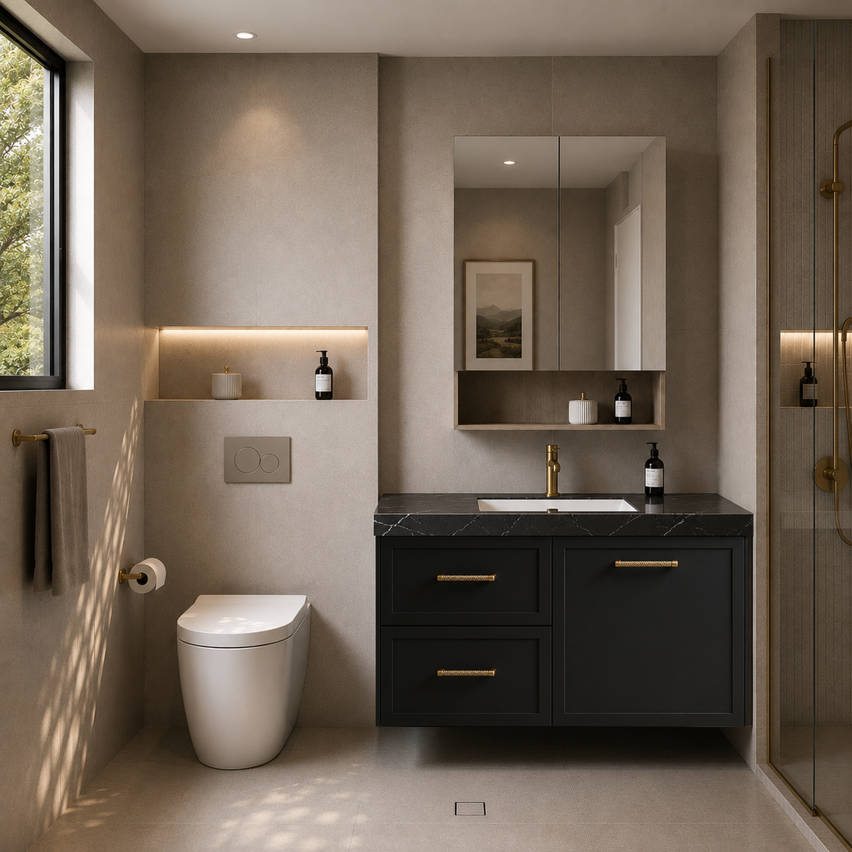 Lukka Kingsley Federation 900mm Wall Hung Left-Hand Drawer Vanity