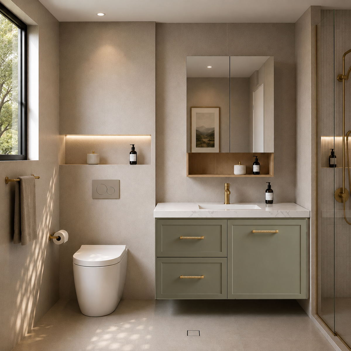 Lukka Kingsley Federation 900mm Wall Hung Left-Hand Drawer Vanity