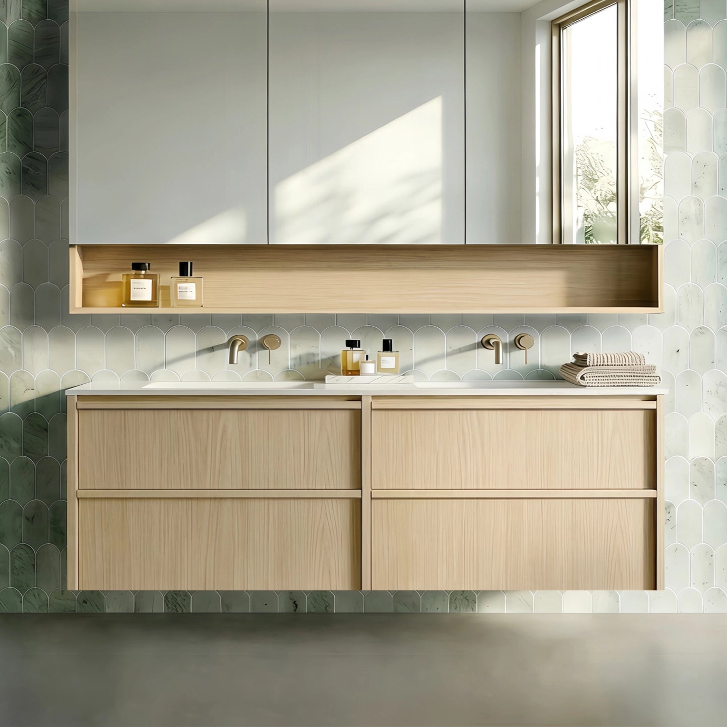 Lukka Ridgewood Modern All-Drawer 1500mm Wall Hung Vanity Cabinet