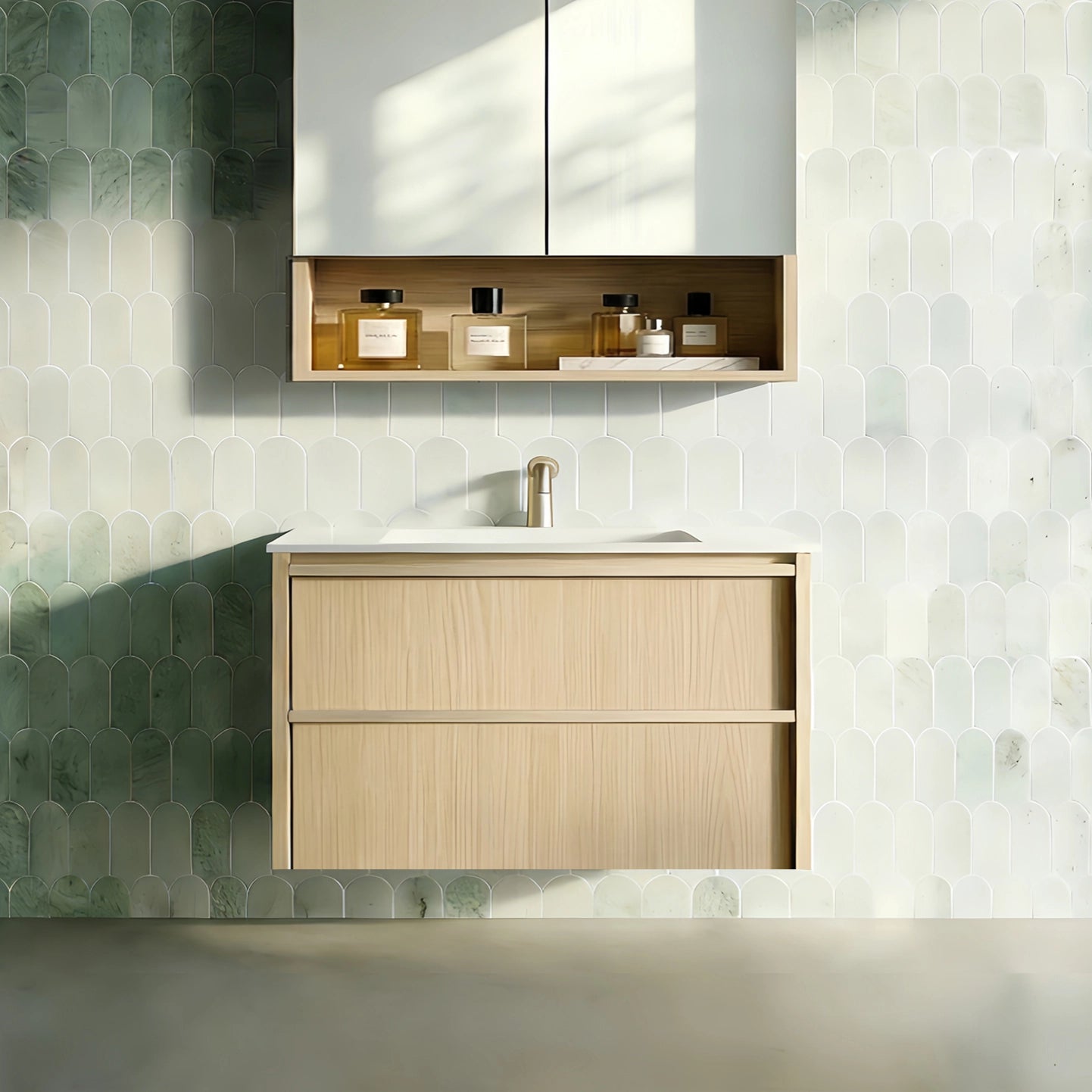 Lukka Ridgewood Modern All-Drawer 750mm Wall Hung Vanity Cabinet