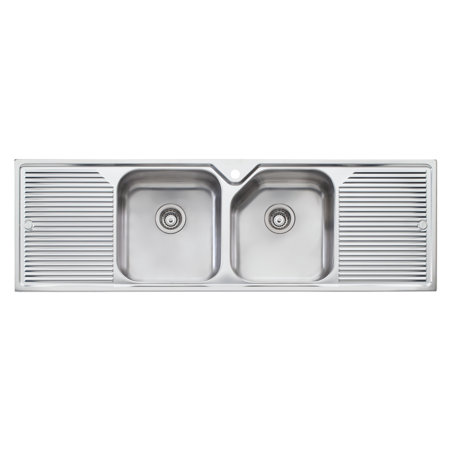 Oliveri Nu-Petite Double Bowl Sink with Double Drainer NP653