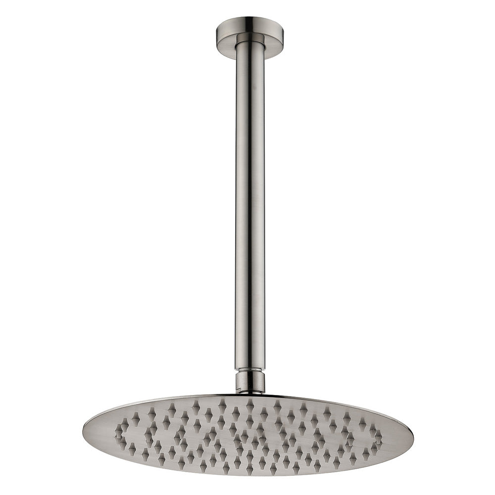 Fienza Kaya Ceiling Shower Set Brushed Nickel 411125BN-C