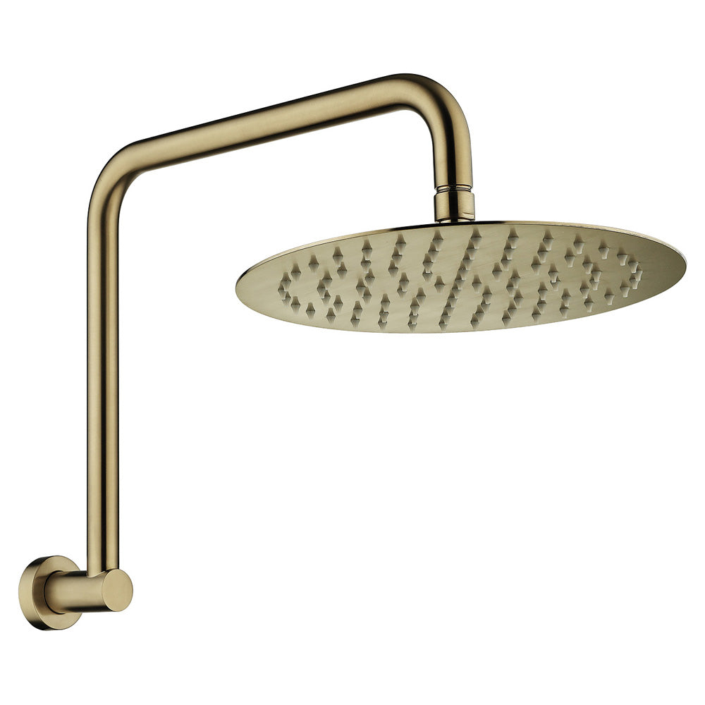 Fienza Kaya Gooseneck Shower Set Urban Brass 411125UB-A