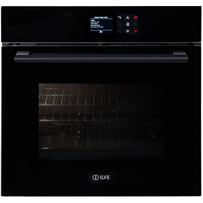 Ilve 60cm Multifunction Black Electric Wall Oven 600TCBV