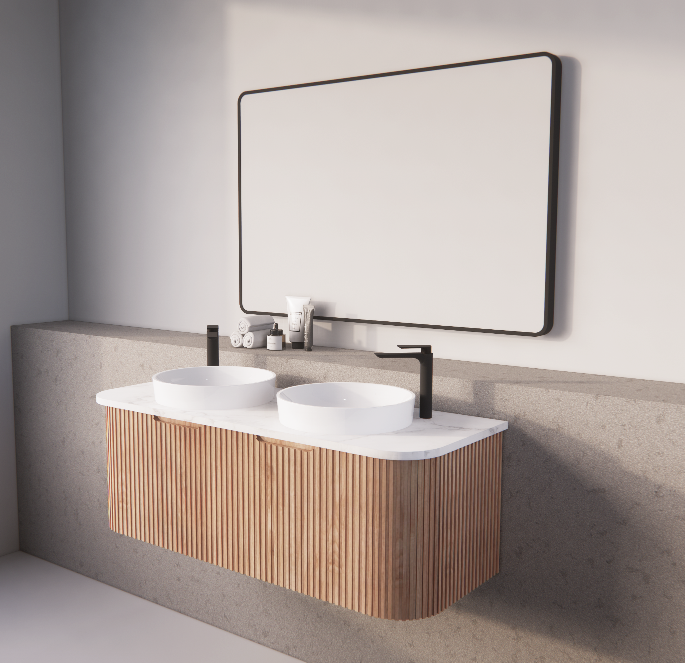 Riva Bergen Solid Timber Wall Hung Vanity