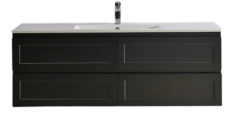 Fremantle 1500mm Wall Hung Vanity Matte Black