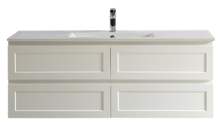 Fremantle 1500 PVC Wall Hung Vanity Matte White