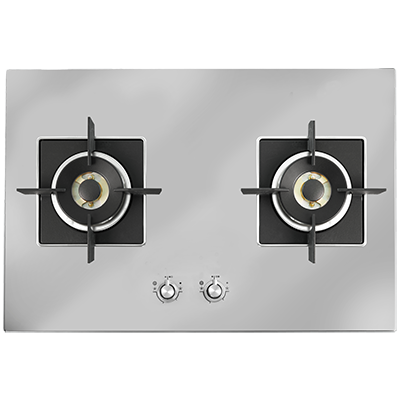 Ilve 76cm Stainless Steel Twin Wok Burner Gas Cooktop ILAS762X
