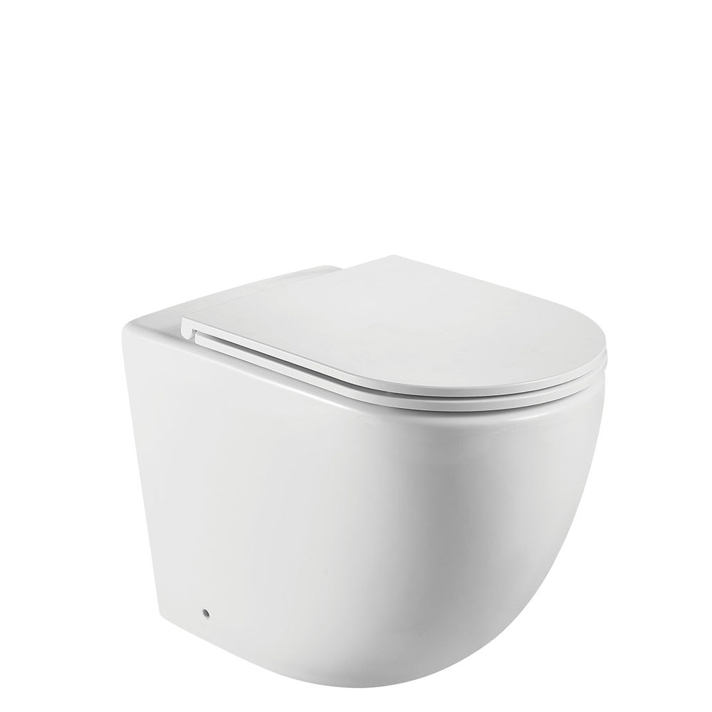 Fienza Koko Matte White Rimless Wall-Faced Toilet Pan K002376MW-PS