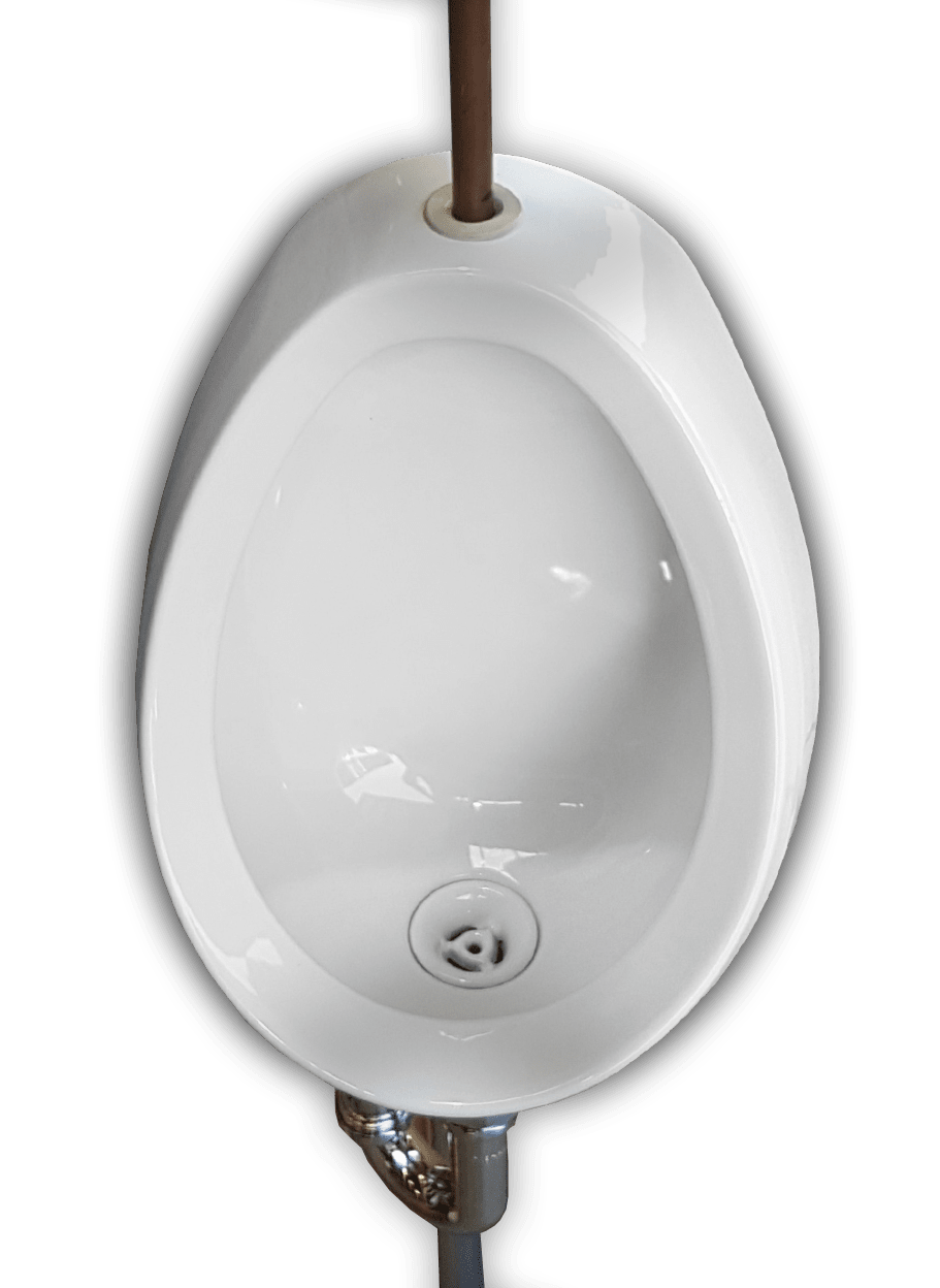 Turner Hastings Leon Ceramic Urinal - Top Inlet Bottom Outlet LE360UR