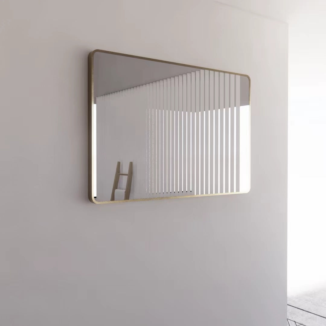 ABS Gold Framed Rectangle Mirror