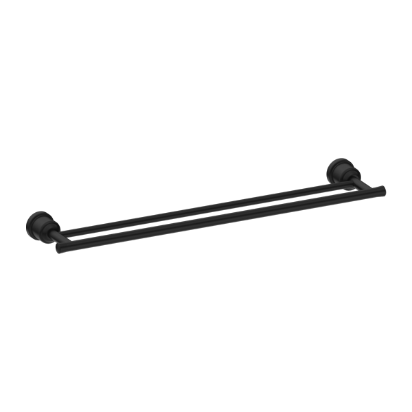 Nero York 600mm Double Towel Rail NR6924d