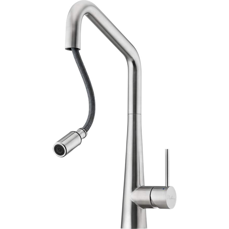 Oliveri Essente Square Gooseneck Pull Out Mixer SS2575