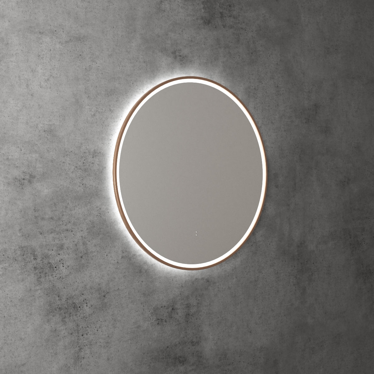 Aulic LED Windsor Brushed Nickel Framed Mirror 700mm LMWIN-700-BN