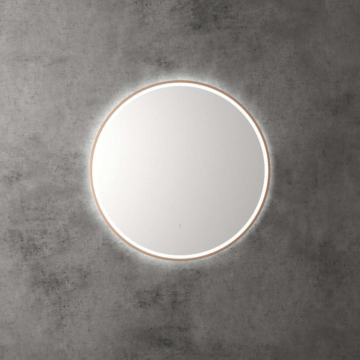 Aulic LED Windsor Brushed Nickel Framed Mirror 700mm LMWIN-700-BN